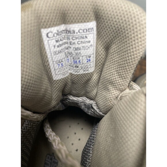 Columbia Newton Ridge Omni-Tech Waterproof Hiking Boots Women’s 7.5 Brown Tan - Picture 6 of 9